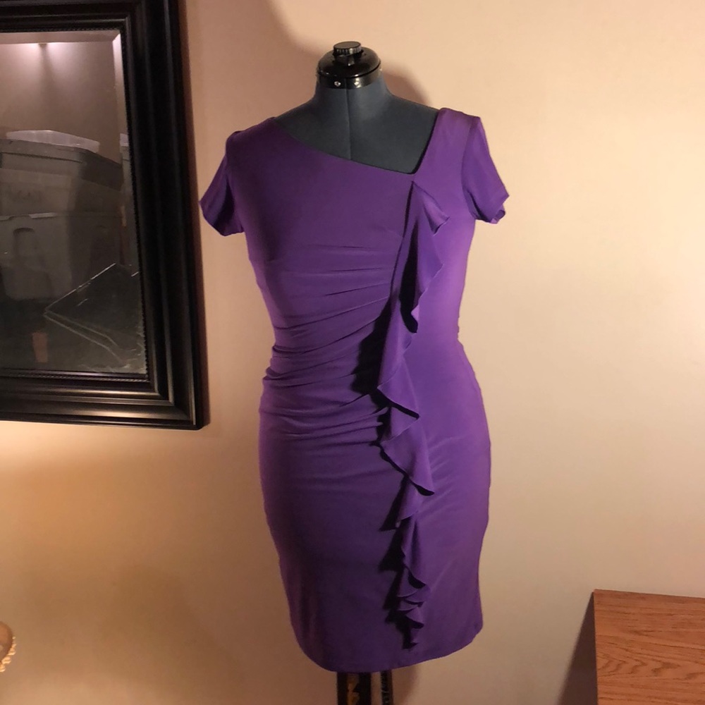 Ronni Nicole purple dress, Size 6.